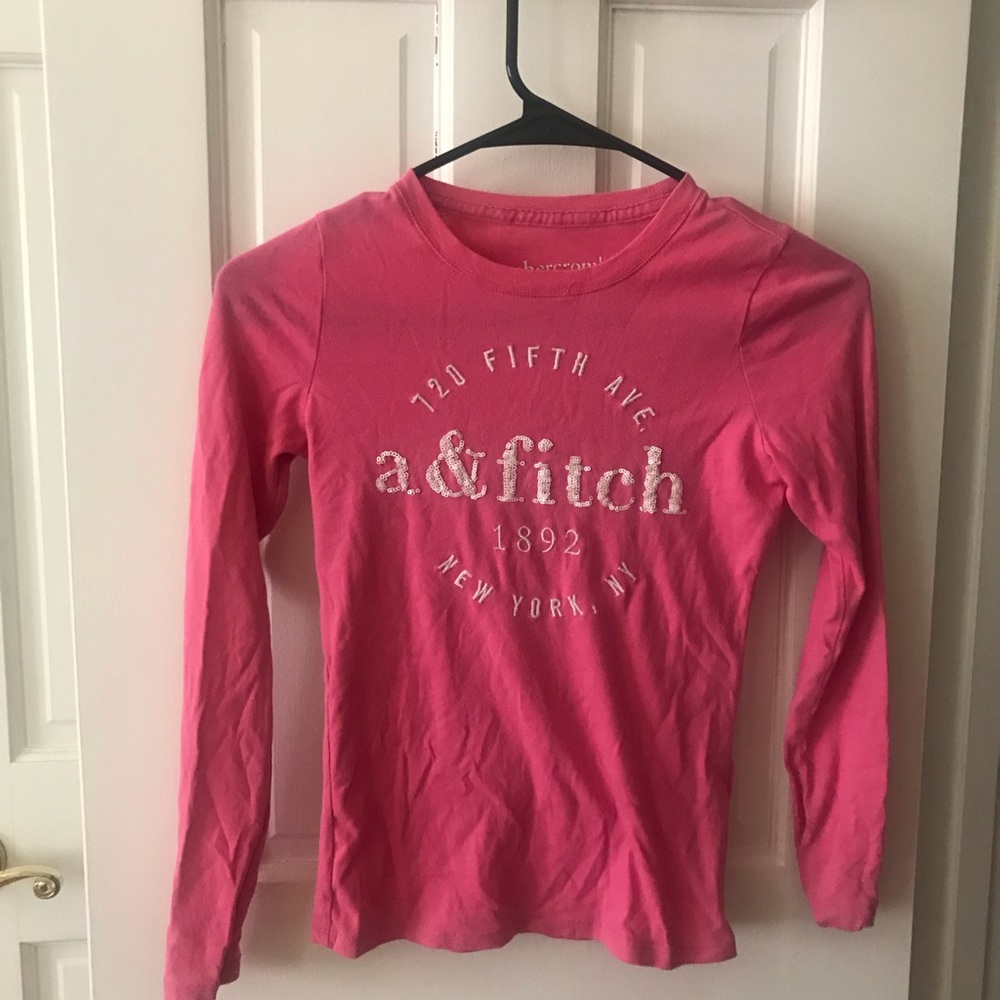 pink SEQUINED ABERCROMBIE SHIRT